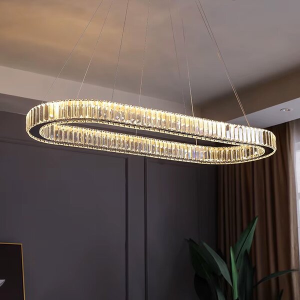 Toolight Toolight, LED stropné svietidlo 100x30 cm, 22W, APP1508-CP, zlatá matná, OSW-06971