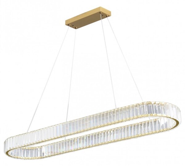 Toolight Toolight, LED stropné svietidlo 100x30 cm, 22W, APP1508-CP, zlatá matná, OSW-06971