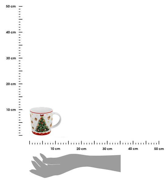 Porcelánový hrnček Christmas Tree3 400 ml