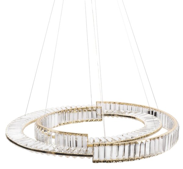Toolight Toolight, LED krištáľové stropné svietidlo APP1524-CP60/80, zlatá, OSW-06972