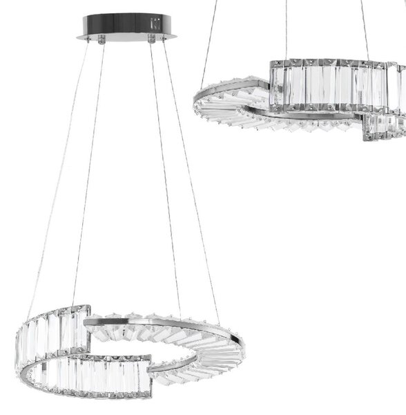 Toolight Toolight, LED stropné svietidlo APP1527-CP40, chrómová, OSW-06976