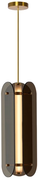 Toolight Toolight, LED stropné svietidlo 25W, APP1676-CP, čierna-zlatá, OSW-06407