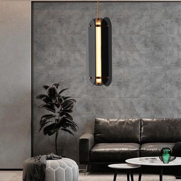 Toolight Toolight, LED stropné svietidlo 25W, APP1676-CP, čierna-zlatá, OSW-06407