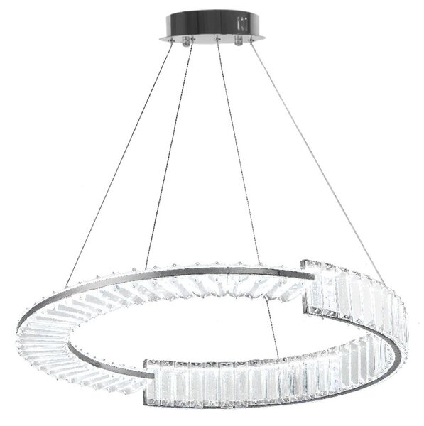 Toolight Toolight, LED krištáľové osvetlenie 60cm, APP1529-CP60, chrómová, OSW-06401