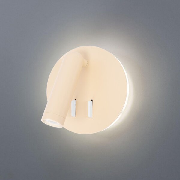 Toolight Toolight, LED nástenné svietidlo 16x14cm, 10W, APP1615-1W, béžová, OSW-06530