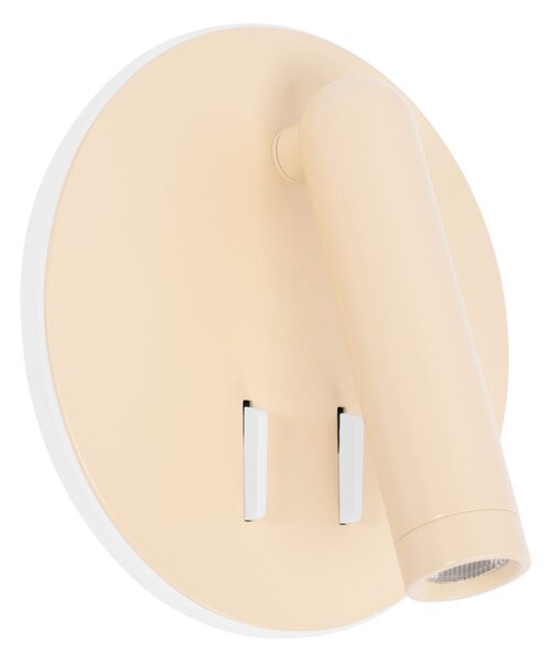 Toolight Toolight, LED nástenné svietidlo 16x14cm, 10W, APP1615-1W, béžová, OSW-06530