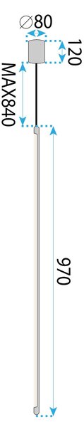 Toolight Toolight, LED stropné svietidlo 100cm, 13W, 4000K, APP1414-C, zlatá lesklá, OSW-00966