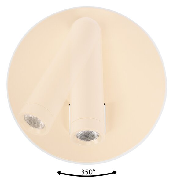 Toolight Toolight, LED nástenné svietidlo 16x14cm, 10W, APP1615-1W, béžová, OSW-06530