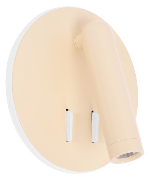 Toolight Toolight, LED nástenné svietidlo 16x14cm, 10W, APP1615-1W, béžová, OSW-06530