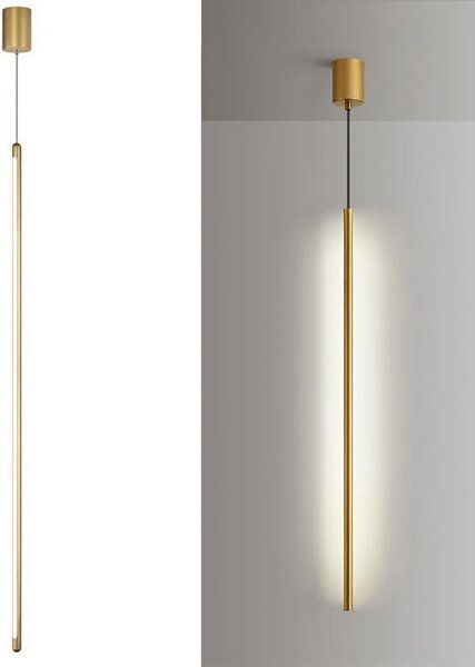 Toolight Toolight, LED stropné svietidlo 100cm, 13W, 4000K, APP1414-C, zlatá lesklá, OSW-00966