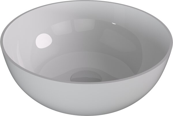 Polysan Polysan, BANERA ROUND umývadlo na dosku, liaty mramor, Ø 39 cm, biela, 14337