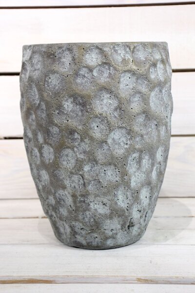Betónová váza - sivá (v. 24,5 cm) - moderný štýl