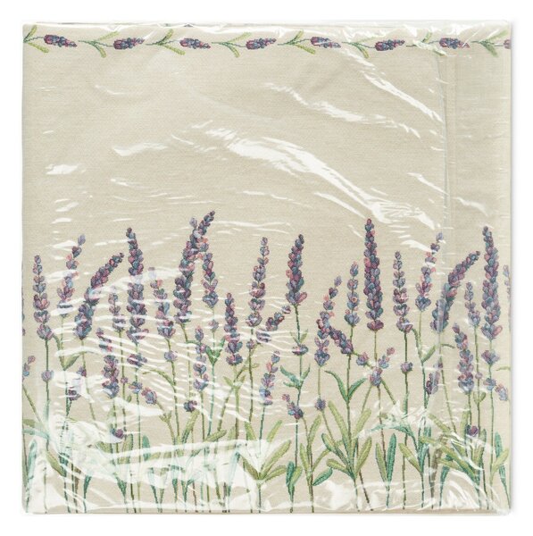 GOBELÍNOVÝ OBRUS LAVENDER 140X180 CM VZOROVANÝ