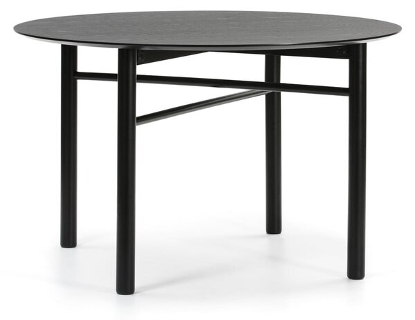 Čierny okrúhly jedálenský stôl Teulat Junco, ø 120 cm