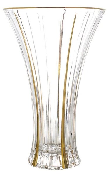 KRIŠTÁĽOVÁ VÁZA BOHEMIA PRESTIGE TIMELESS GOLD 320MM