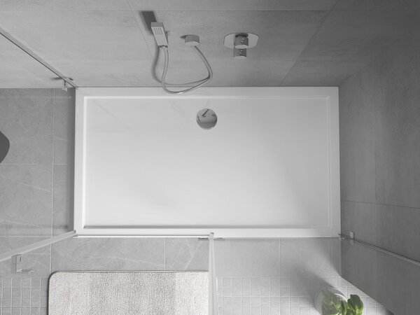 Mexen, Mexen Flow obdĺžniková sprchová vanička slim 70 x 140 cm, biely lesk - 46R107014