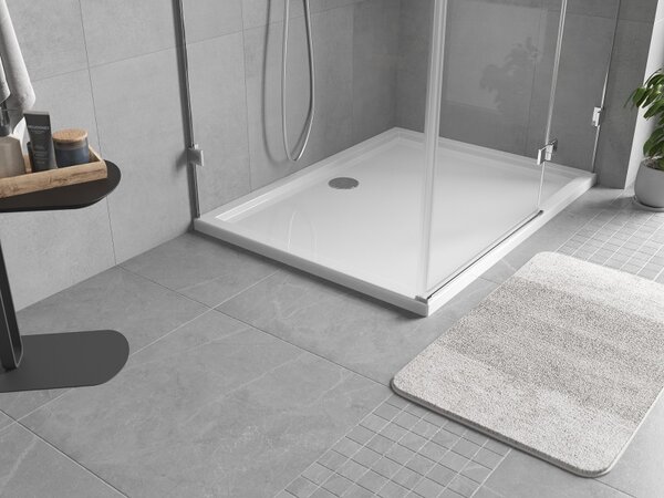 Mexen, Mexen Flow obdĺžniková sprchová vanička slim 70 x 75 cm, biely lesk - 46R107075