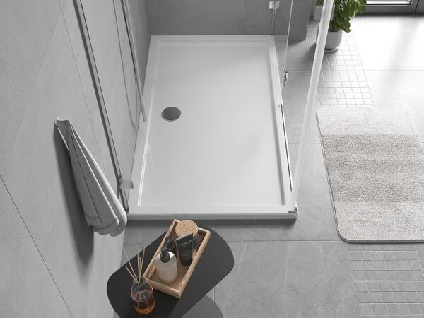 Mexen, Mexen Flow obdĺžniková sprchová vanička slim 70 x 140 cm, biely lesk - 46R107014
