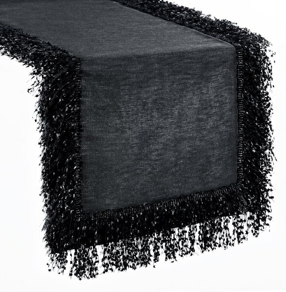 BEHÚŇ NA STÔL JASPER 40X140 CM ČIERNY