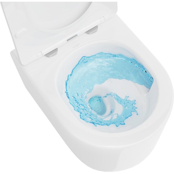Mexen Sofia, závesná WC misa 490x360x355 mm, Rimless Tornádo, biela lesklá, 3354XX00T