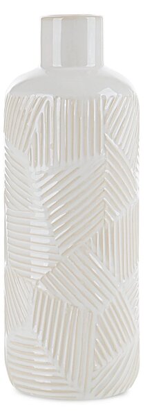 KERAMICKÁ VÁZA ROMINA 12X33 CM KREMOVÁ