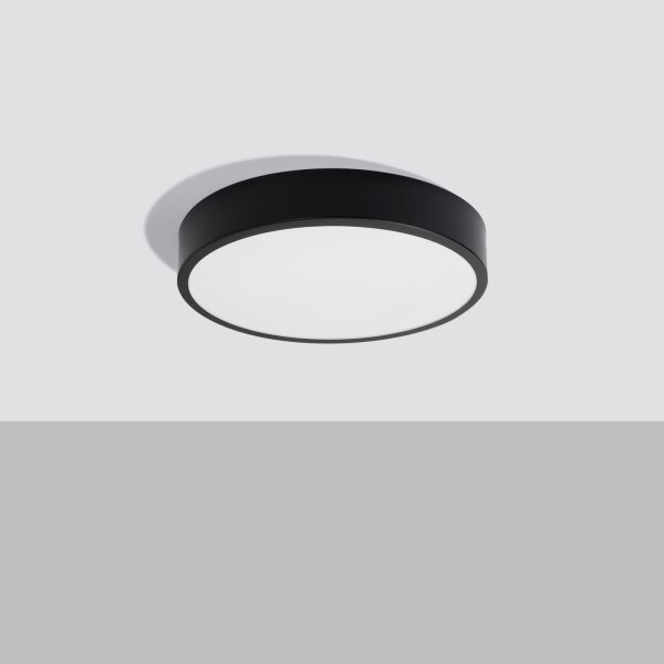 Sollux SL.1244 - LED stropné svietidlo ONYX LED/32W/230V priemer 40 cm čierne