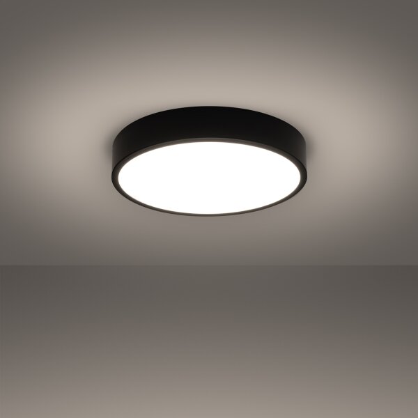 Sollux SL.1244 - LED stropné svietidlo ONYX LED/32W/230V priemer 40 cm čierne