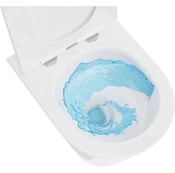 Mexen Rico, závesná WC misa 490x360x370 mm, Rimless Tornádo, biela lesklá, 3372XX00T