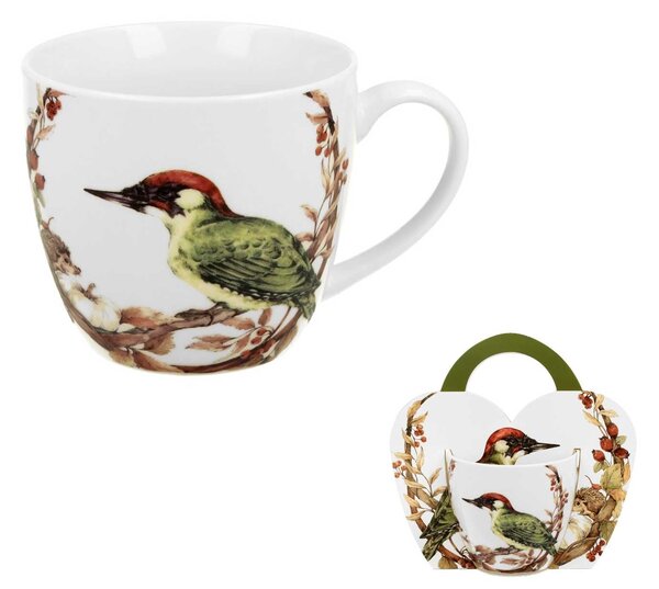 Porcelánový hrnček Woodpecker 460 ml