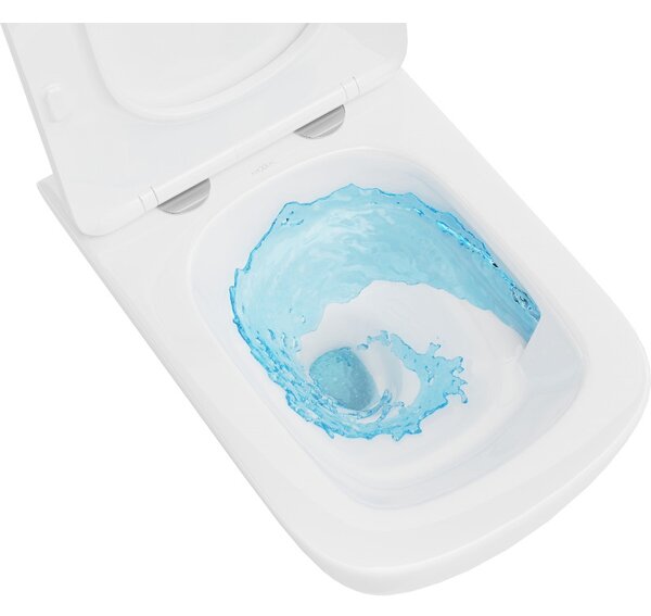 Mexen Timo, závesná WC misa 555x370x335 mm, Rimless Tornádo, biela lesklá, 3365XX00T