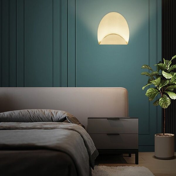 Toolight Toolight, LED nástenné svietidlo 3W, 4000K, 4000lm, APP1431-W, zlatá matná, OSW-07986