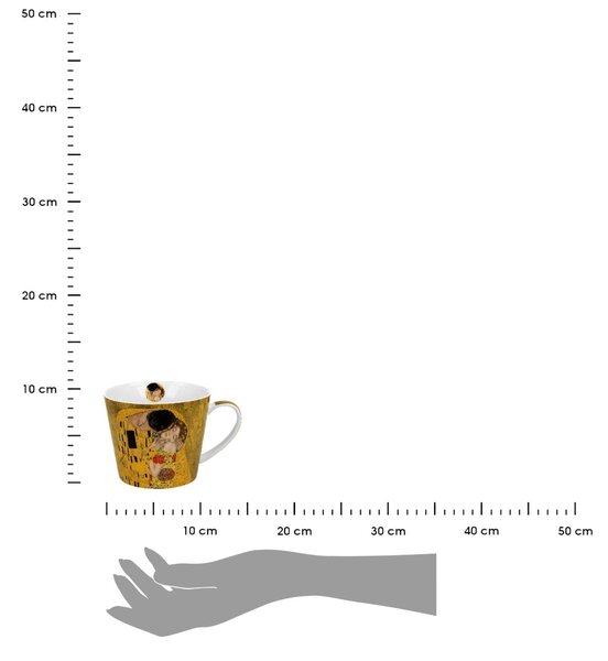Porcelánový hrnček Klimt The Kiss 600 ml