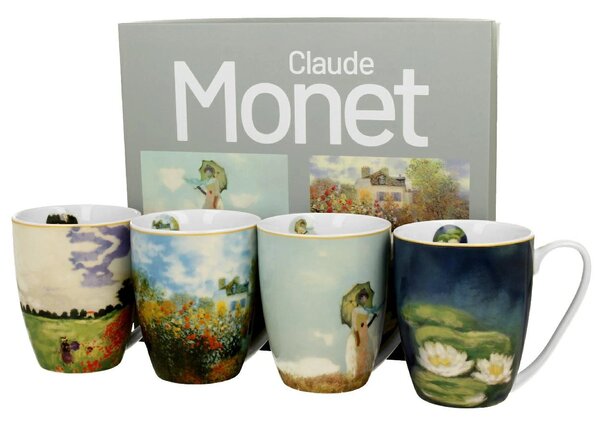 Porcelánový hrnček Monet 350 ml sada 4ks