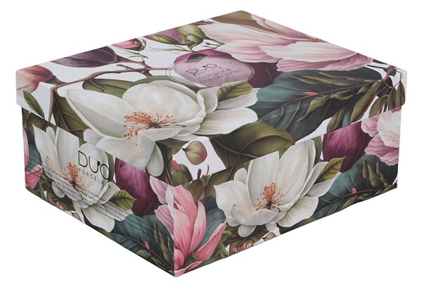 Porcelánová šálka s podšálkou Magnolie 270 ml sada 2ks