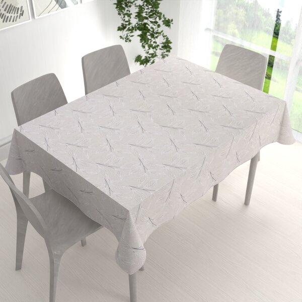 Biante Dekoračný obdĺžnikový obrus Leona LN-164 Popínavé lístky na režnom 50x100 cm