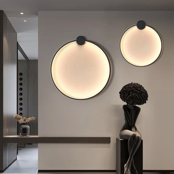 Toolight Toolight, LED nástenné svietidlo 50cm, 4000K, 23W, APP1389-CW BLACK, čierna matná, OSW-00915