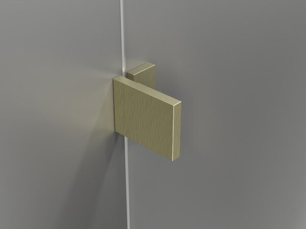 Mexen, Mexen Lunar pravé otočné sprchové dvere 70 cm, transparentné, brúsené zlaté - 834-070-000-55-00-P