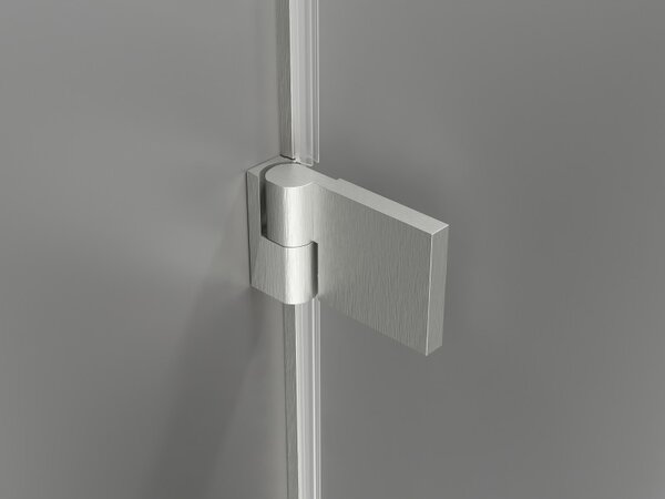 Mexen, Mexen Lunar-B Otočné pravé sprchové dvere 60 cm, transparentné, brúsený nikel - 832-060-000-97-00-P