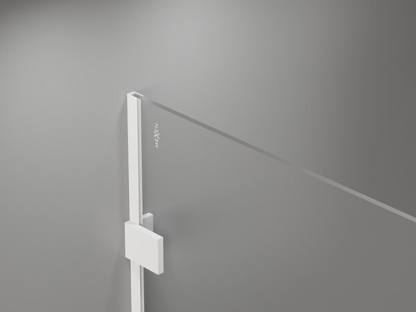 Mexen Lunar sprchová stena pravá 90 x 200 cm, 8mm číre sklo, biela, 830-090-000-20-00-P