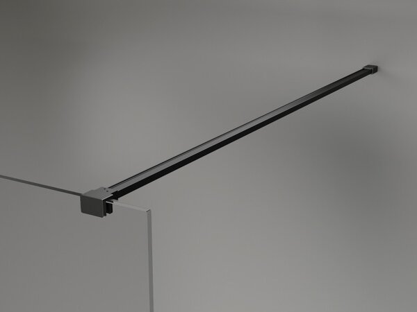 Mexen, Mexen Kioto-X sprchová stena 60 x 200 cm, matná 10 mm, čierna - 800-060-101-70-30-X