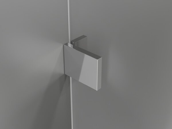 Mexen, Mexen Lunar ľavé výklopné sprchové dvere 130 cm, transparentné, chróm - 834-130-000-01-00-L