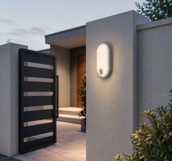 Rabalux 77232 - LED vonkajšie stropné svietidlo so senzorom HORT2 15W/230V IP65 biela