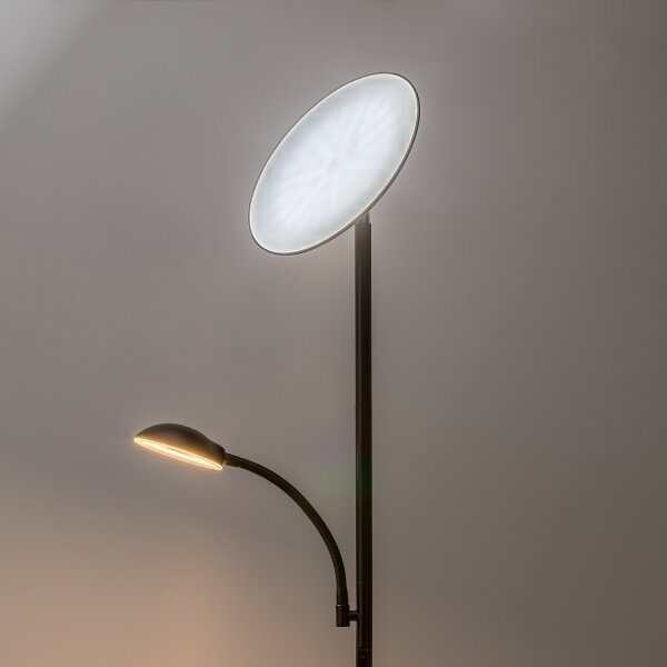 Rabalux 74084 - LED stmievateľná stojacia lampa HALINA 23W/230V 3000/4200/6500 čierna