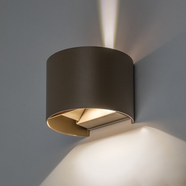 Rabalux 77217 - LED vonkajšie nástenné svietidlo VIRNA 5W/230V 2700/4000/6500K IP54 béžové