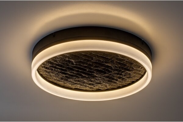 Rabalux 71523 - LED stmievateľné stropné svietidlo TIMMO 24W/230V 3000-6500K pr. 40 cm čierna s diaľkovým ovládaním