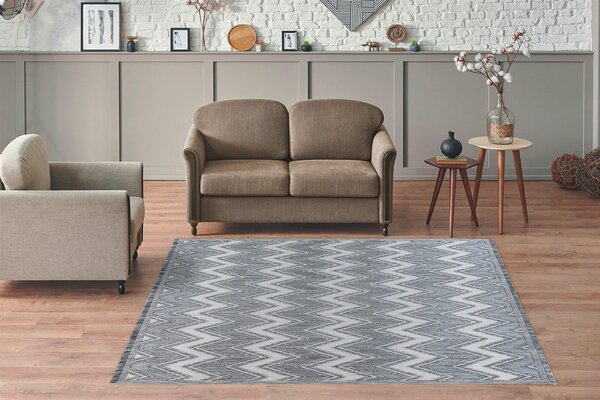 KOBEREC, 80/150 cm sivá, biela - Online Only bytové doplnky, Online Only