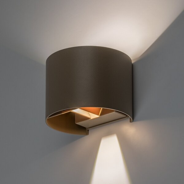 Rabalux 77217 - LED vonkajšie nástenné svietidlo VIRNA 5W/230V 2700/4000/6500K IP54 béžové
