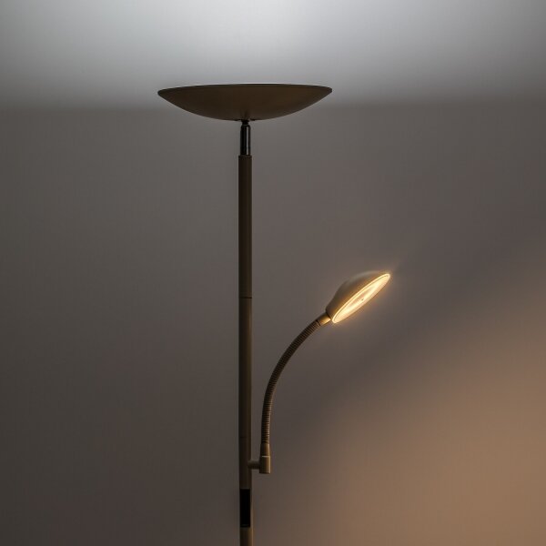 Rabalux 74083 - LED stmievateľná stojacia lampa HALINA 23W/230V 3000/4200/6500 béžová