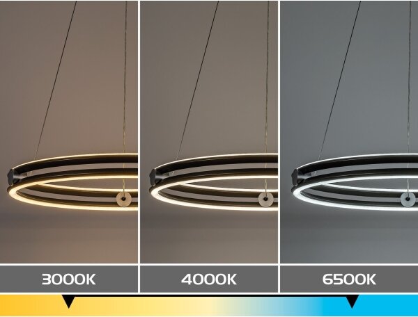 Rabalux 72277 - LED stmievateľný luster na lanku TRIXO 60W/230V 3000-6500K sivá+DO