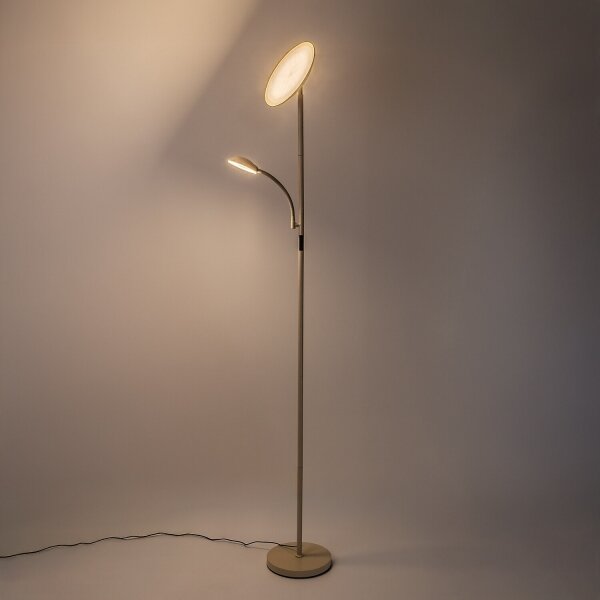 Rabalux 74083 - LED stmievateľná stojacia lampa HALINA 23W/230V 3000/4200/6500 béžová